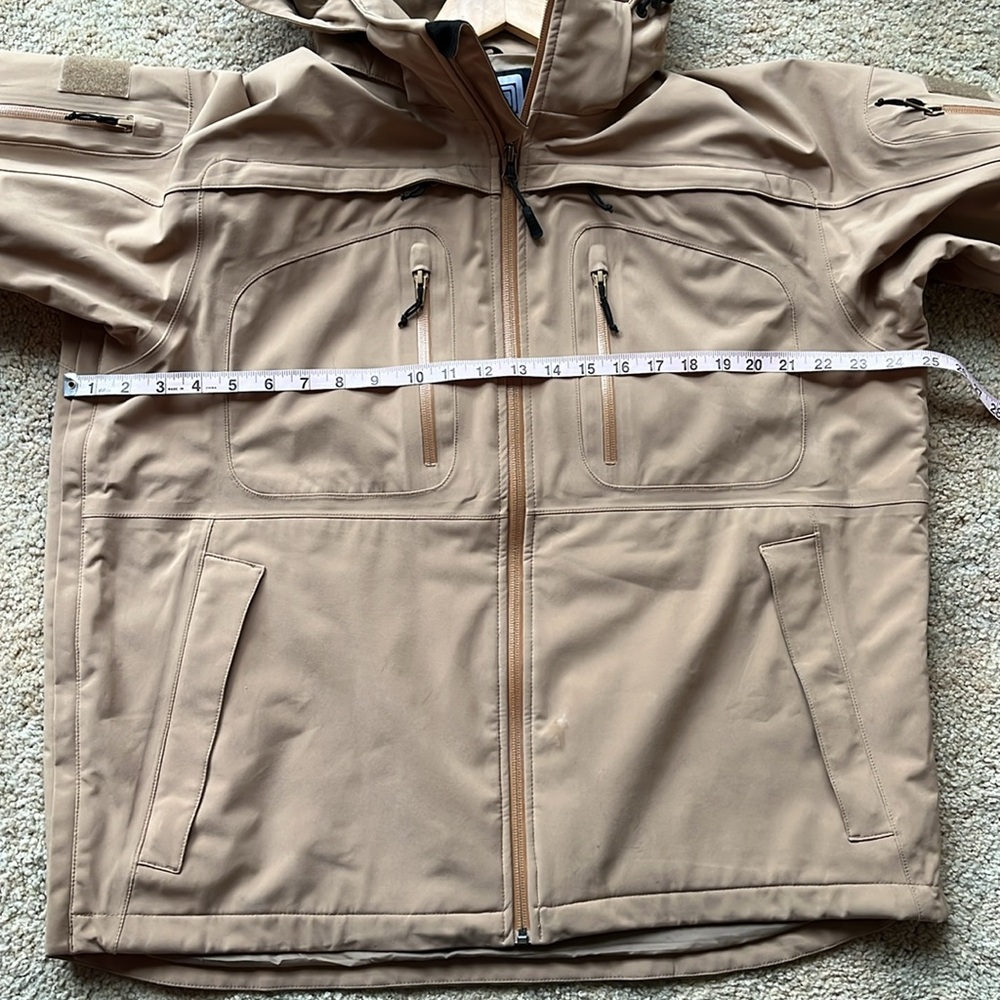 5.11 Tactical Series Tan Performance Jacket with Hood - Picture 13 of 13